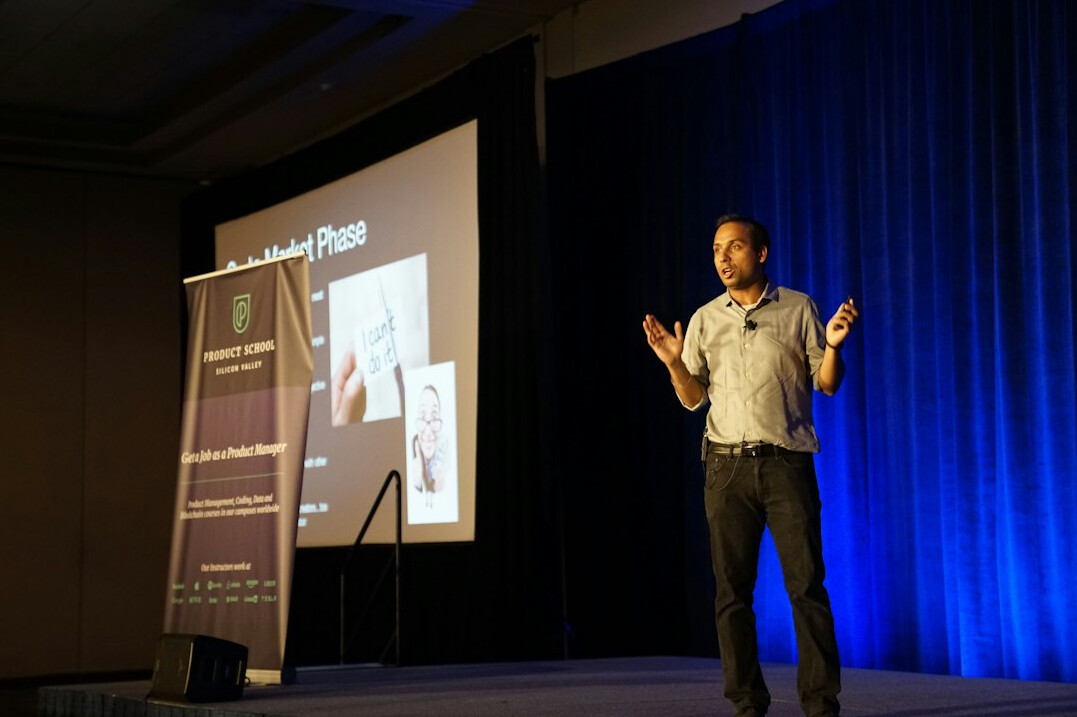 person giving presentation