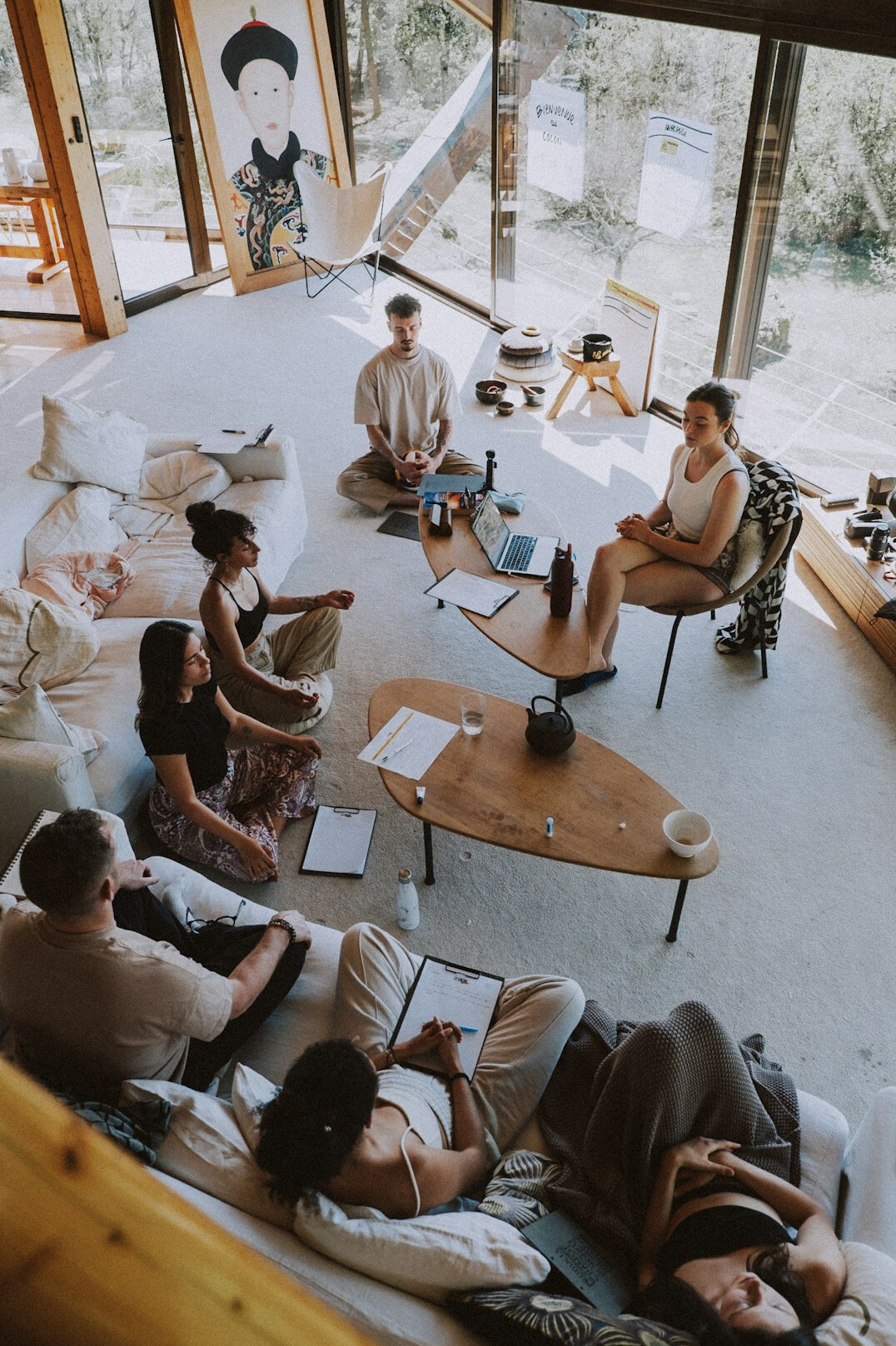 group discussion in workshop